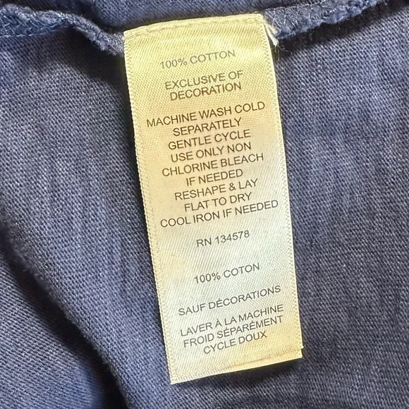 Vineyard Vines Navy Blue Tank Top Size Small - Picture 4 of 4